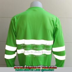 เสื้อคนงานแถบสะท้อนแสง2เส้น10