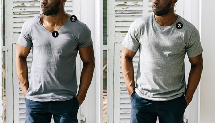 one small change crew neck to v neck