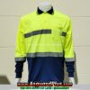 เสื้อคนงานสองสี_แถบสะท้อนแสง | มีเชิ๊ต เสื้อคนงาน เสื้อสะท้อนแสง เสื้อช๊อป เสื้อคนงานแขนยาว สองสี มีเสื้อ1