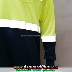 เสื้อคนงานแขนยาว สองสี มีเสื้อ5