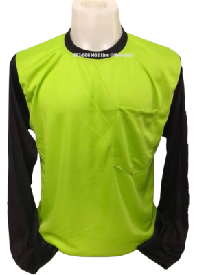 เสื้อคนงานเขียวมะนาวแขนดำ 1