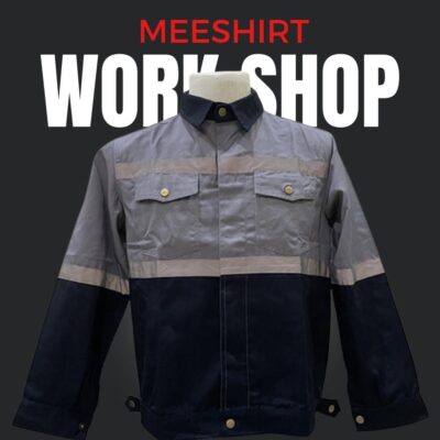 เสื้อช็อป เสื้อช่าง แขนสั้น แขนยาว ราคาดีที่สุด พร้อมปัก | มีเชิ๊ต เสื้อคนงาน เสื้อสะท้อนแสง เสื้อช๊อป เสื้อช่าง สีส้ม 6