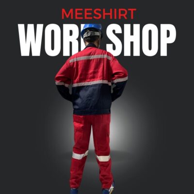 เสื้อช็อป เสื้อช่าง แขนสั้น แขนยาว ราคาดีที่สุด พร้อมปัก | มีเชิ๊ต เสื้อคนงาน เสื้อสะท้อนแสง เสื้อช๊อป เสื้อช่าง สีแดง 2