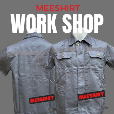 เสื้อช็อป เสื้อช่าง แขนสั้น แขนยาว ราคาดีที่สุด พร้อมปัก | มีเชิ๊ต เสื้อคนงาน เสื้อสะท้อนแสง เสื้อช๊อป เสื้อช่างยนต์ แขนสั้น 1