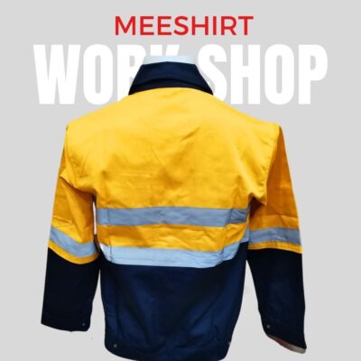 เสื้อช็อป เสื้อช่าง แขนสั้น แขนยาว ราคาดีที่สุด พร้อมปัก | มีเชิ๊ต เสื้อคนงาน เสื้อสะท้อนแสง เสื้อช๊อป เสื้อเด็กช่าง แขนยาว สีน้ำเงิน 11