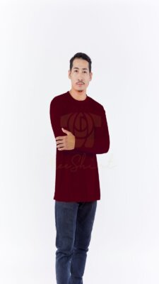 เสื้อคนงาน มีเชิ๊ต คอกลมแขนยาว (13)