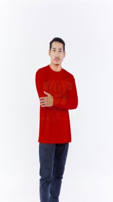 เสื้อคนงาน มีเชิ๊ต คอกลมแขนยาว (14)