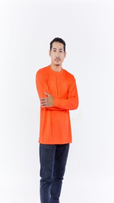 เสื้อคนงาน มีเชิ๊ต คอกลมแขนยาว (16)