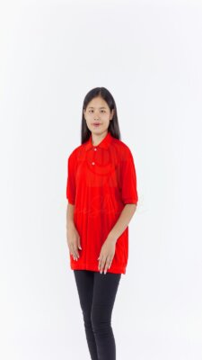 เสื้อคนงาน มีเชิ๊ต คอปกกระดุม แขนสั้น (10)