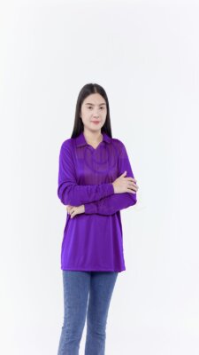 เสื้อคนงาน มีเชิ๊ต คอปกวี กระเป๋า (18)