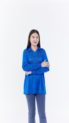 เสื้อคนงาน มีเชิ๊ต คอปกวี กระเป๋า (2)
