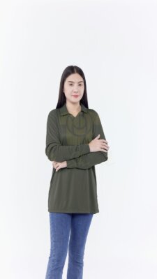 เสื้อคนงาน มีเชิ๊ต คอปกวี กระเป๋า (24)